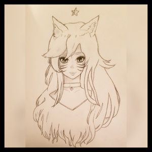 ahri (League of legends) shaded Portrait